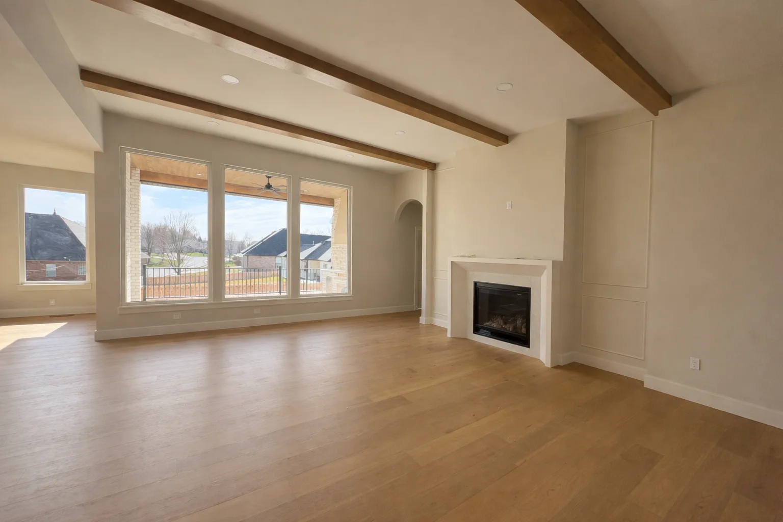 Living room before home staging in Wild Horse subdivision, Springfield, Missouri